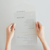 "gathering" - Savvy Wedding Invitations in Smoke by Olivia Raufman - Foil Interior