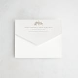 "floral crest" - Savvy Wedding Invitations in Champagne by Cass Loh - Closed