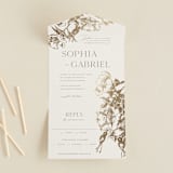 "mon amour" - Savvy Wedding Invitations in Hope Floats by Design Lotus - Open