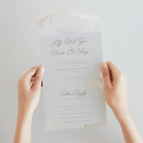 "forever and a day" - Savvy Wedding Invitations in Luxe Neutral by Design Lotus - Foil Interior