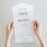 "Idyllic" - Savvy Wedding Invitations in Sugar by Jessica Williams - Foil Interior
