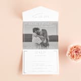 "Bellino" - Savvy Wedding Invitations in Snow by AK Graphics - Open
