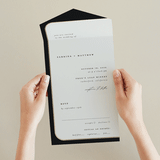 "Tuxedo" - Savvy Wedding Invitations in Black Tie by Carolyn Nicks - Foil Interior