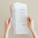 "Painted Desert" - Savvy Wedding Invitations in Sandstone by Hooray Creative - Foil Interior
