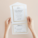 "Lasting love" - Savvy Wedding Invitations in Snow by Stacey Meacham - Foil Interior