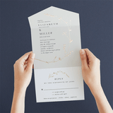 "Vine Wrap" - Savvy Wedding Invitations in Cotton by Amy Kross - Foil Interior