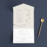 "Vine Wrap" - Savvy Wedding Invitations in Cotton by Amy Kross - Open