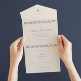 "Islamic Arch" - Savvy Wedding Invitations in Scarlet by Sabrin Deirani - Foil Interior