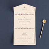 "Islamic Arch" - Savvy Wedding Invitations in Scarlet by Sabrin Deirani - Open