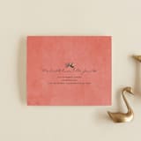 "Birds of Paradise" - Savvy Wedding Invitations in Coral by Julie Hebert - FREE Recipient Addressing