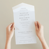 "Song of Solomon" - Savvy Wedding Invitations in Slate by Vanessa Doyle - Foil Interior