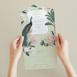 "Royal Wedding" - Savvy Wedding Invitations in Pista by Teju Reval - Foil Interior