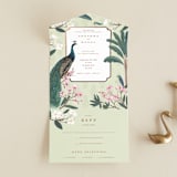 "Royal Wedding" - Savvy Wedding Invitations in Pista by Teju Reval - Open