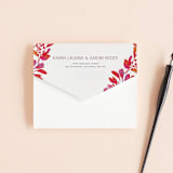 "Bright abstract" - Savvy Wedding Invitations in Sangria by Jessica Corliss - Closed