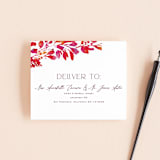 "Bright abstract" - Savvy Wedding Invitations in Sangria by Jessica Corliss - FREE Recipient Addressing