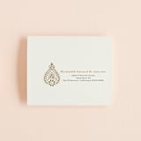 "Henna Stamp" - Savvy Wedding Invitations in Champagne by Oma N. Ramkhelawan - FREE Recipient Addressing