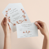 "Love Blossom" - Savvy Wedding Invitations in Blush by Petra Kern - Animated View