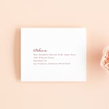 "Double Peony" - Savvy Wedding Invitations in Ruby by Janean Hinger - FREE Recipient Addressing
