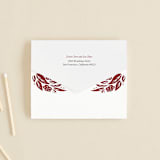 "Fiery" - Savvy Wedding Invitations in Ruby by Ghia Designs - Closed
