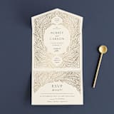 "Royalty" - Savvy Wedding Invitations in Cream by Jen Owens - Open