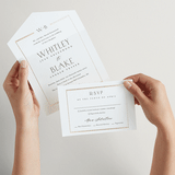 "Luster" - Savvy Wedding Invitations in Cotton by Stacey Meacham - Animated View
