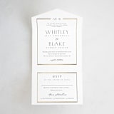 "Luster" - Savvy Wedding Invitations in Cotton by Stacey Meacham - Open