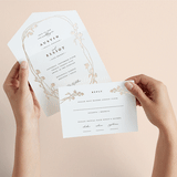 "Floral Enlace" - Savvy Wedding Invitations in Blanc by Pati Cascino - Animated View