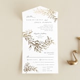 "KEIRAH" - Savvy Wedding Invitations in Pearl by Melanie Kosuge - Open