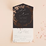 "Bliss" - Savvy Wedding Invitations in Cocoa by Leah Bisch - Open
