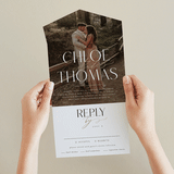 "Overlay" - Savvy Wedding Invitations in Silk by Kelly Schmidt - Foil Interior