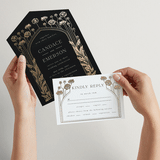 "Nouveau flowers" - Savvy Wedding Invitations in Onyx by Ana de Sousa - Animated View