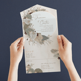 "Jasmine" - Savvy Wedding Invitations in Dusk by Susan Moyal - Foil Interior