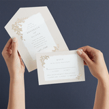 "Everly" - Savvy Wedding Invitations in Latte by Kristie Kern - Animated View