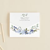 "Layered florals" - Savvy Wedding Invitations in Serenity by Susan Moyal - Closed