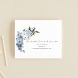 "Layered florals" - Savvy Wedding Invitations in Serenity by Susan Moyal - FREE Recipient Addressing