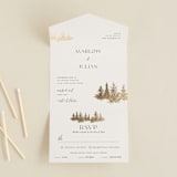 "Vista" - Savvy Wedding Invitations in Fallen Snow by Robin Ott - Open