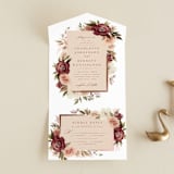 "Romantic Frame" - Savvy Wedding Invitations in Peony by Wildfield Paper Co - Open