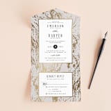 "Modern Marble" - Savvy Wedding Invitations in Cloud by Kelly Schmidt - Open
