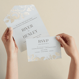 "Beloved" - Savvy Wedding Invitations in Mist by Design Lotus - Animated View