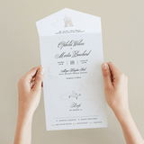 "Disney's Cinderella Castle" - Savvy Wedding Invitations in Magic by Kelly Schmidt - Foil Interior