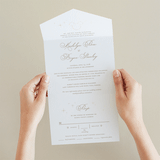 "Disney's Minimal Mickey Mouse" - Savvy Wedding Invitations in Celebration by Jennifer Postorino - Foil Interior