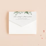 "Framed in Ferns" - Savvy Wedding Invitations in Petal by Kristie Kern - Closed