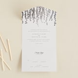 "Cascade" - Savvy Wedding Invitations in Mist by Lori Wemple - Open