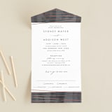 "Geo Chic" - Savvy Wedding Invitations in Charcoal by Hooray Creative - Open
