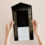 "the mill park" - Savvy Wedding Invitations in Tuxedo by Phrosné Barwood - Foil Interior