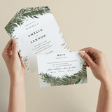 "Fresh Vines" - Savvy Wedding Invitations in Fern by Susan Moyal - Animated View
