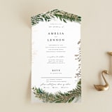 "Fresh Vines" - Savvy Wedding Invitations in Fern by Susan Moyal - Open