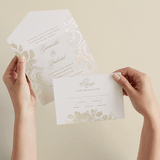 "Idyllic" - Savvy Wedding Invitations in Petal by Design Lotus - Animated View