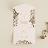 "Idyllic" - Savvy Wedding Invitations in Petal by Design Lotus - Open