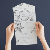 "Halcyon" - Savvy Wedding Invitations in Tuxedo by Leah Bisch - Foil Interior